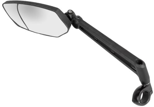 M-WAVE Fahrradspiegel, Spiegel Fahrrad, 22.2 mm, toter Winkel, flexibel, blendfrei, schlagfest, SPY SPACE NBS 175 von M-WAVE