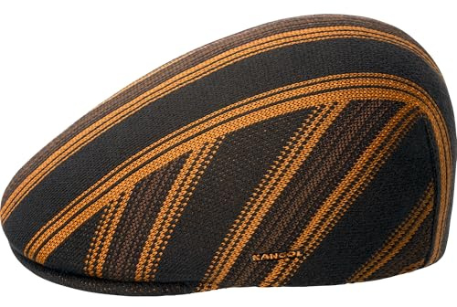Kangol Nostalgia Stripe 507 Flatcap Schirmmütze Schiebermütze Herren - mit Schirm Herbst-Winter Winter
