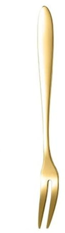 Stainless Fruit Fork Two Tines Cake Hotel Home Catering Fork for Tasting Flatware(Colour 3)