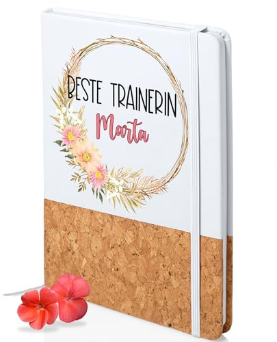 GRAZDesign Notizbuch Beste Trainerin mit Namen - Skizzenbuch A5 - Geschenk Weihnachten, Abschied, Dankeschön