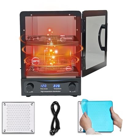 BACTIBLAST 600W Stérilisateur à air chaud Désinfection, 220℃ haute température Stérilisateur, Nouveau stérilisateur à chaleur sèche outils à ongles, outils cosmétiques, outils de coiffure