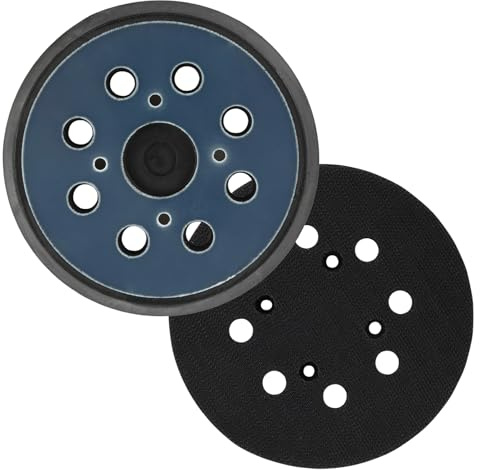 2 PCS Disques Abrasifs Auto-Agrippants Ø 125 mm, 5 Pouces, Plateau de Ponçage avec 8 Trou pour Ponceuse Excentrique, Disques de Ponçage Polyvalents, Accessoires de Ponçage 125 mm
