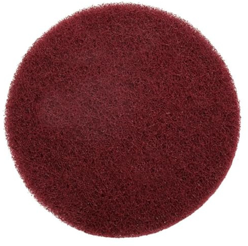 Industrielle Nylon-Scheuerschwämme für Puffer und Polierer, 125 mm, robustes Metallpolieren, Entgraten und Reinigen, 3er-Pack, Grün/Rot