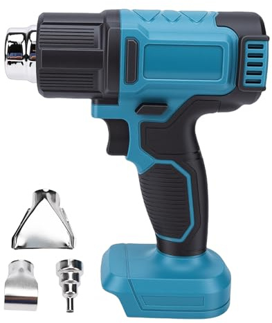 Mumusuki 350W Cordless Heat Gun, Temperature Adjustable Quick Heating in 3s Battery Powered Heat Gun with LCD Display for Crafts Shrink Wrap