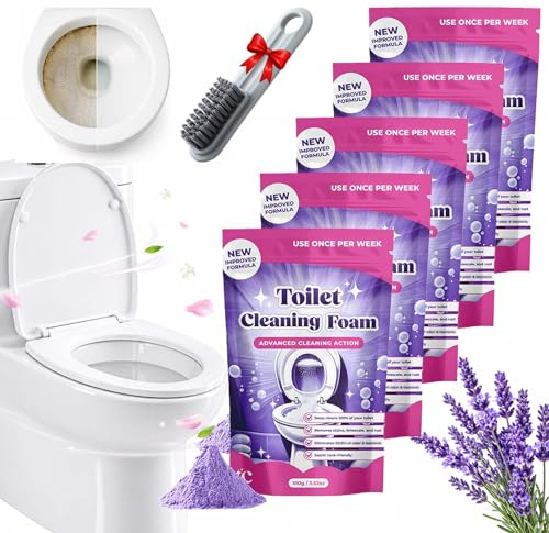 Fizz Clean WC-Reiniger, Fizz Clean Toilettenschaum für Kontaktlose Reinigung, Schnellwirkend für WC, Bad & Haushalt, Leicht Anzuwenden, Für täglichen Gebrauch Geeignet (4 pcs)