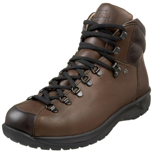 Finn Comfort Mäns 3911 garmiskt bruna läderstövlar, BRUN, 44.5 EU
