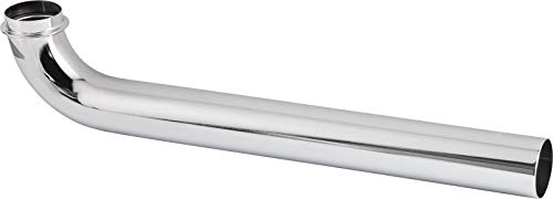 Cornat Abgangsrohr 90° - 1 1/4 Zoll x 32 mm - 300 mm Länge - zur Verbindung des Abwasseranschlusses - Metall verchromt - Pflegeleicht & korrosionsbeständig / TEC318205 | Zur Verbindung des Abwasseranschlusses – Pflegeleicht und korrosionsbeständig – Anschluss 1 1/4 Zoll x 32 mm