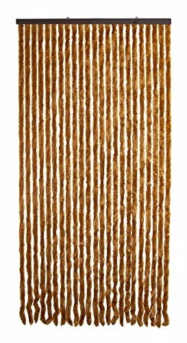 VERDELOOK | Tenda Ciniglia da Sole 120x230 cm, Bronzo, con 27 Fili, per Porte,