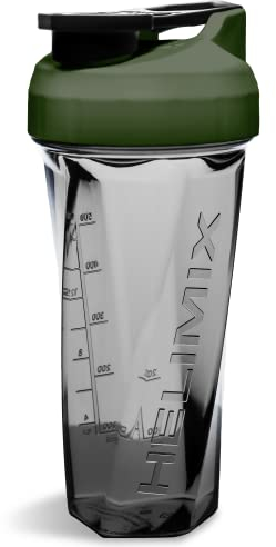 Helimix 2.0 Shaker de Proteínas, 800 ml (28 oz) - Batidora Portátil para Batidos y Smoothies - Sin Varillas, Grumos ni Baterías - Apta para Lavavajillas y Libre de BPA