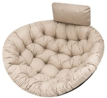 PillowPrim Moon Coussin de Jardin, Coussin Fauteuil Cocon, Coussin Fauteuil Suspendu, Coussin balancelle – Beige