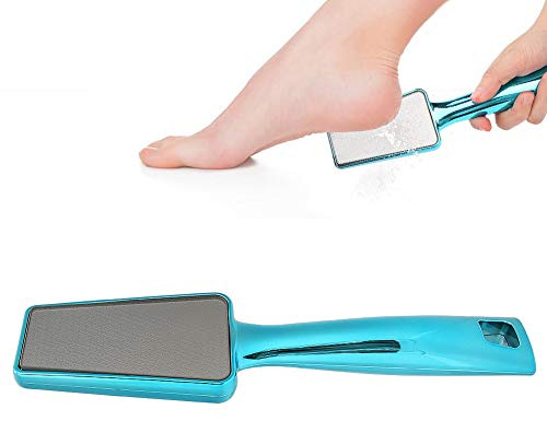 Fußraspel Pediküre, doppelseitig gefrostet wasserdicht Nano-Glas Fußpflege mit konvexer Punktreibung für Callus und totes Haut entfernen