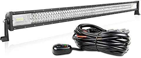 Willpower 127,7 cm 648 W LED-Lichtleiste, Spot-Flut-Kombi-Strahl, 12 V, 24 V, Fahren, Off-Road-Lichter, wasserdicht, Arbeits-Nebelscheinwerfer für 4 x 4 Offroad-LKW, Auto, ATV, SUV, Fahrzeug, Boot,