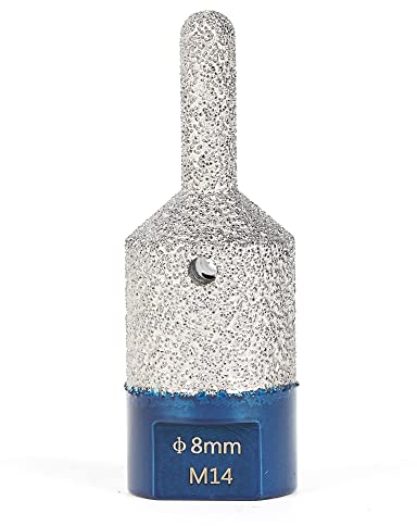 Raizi Multi-purpose Diamond Mortar Rake Router Finger Milling Bits for Enlarging and Shaping Round Bevel Existing Holes for Tile Stone Porcelain Hard Ceramic Marble Granite