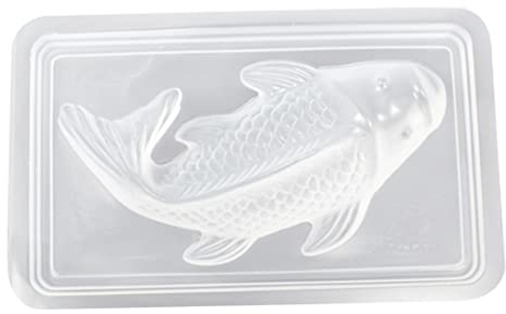 Jorzer 3d Fischform Fisch Silikonform Kunststoffkarpfen -Form Epoxidform Kuchen Tröschung Burge Fondant Backform Jelly Kuchen Pudding Schimmelpilze