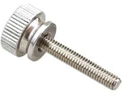 GSGC 1 Stück M3 M4 M5 M6 Rändelschrauben mit hohem Kopf, Edelstahl, handfest, Einstellschraube (Color : Silver, Size : M4x16-D13x9)