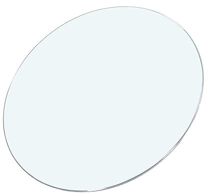 Glastisch Tischplatte Aus GehäRtetem, Tischplatte Aus GehäRtetem Glas, Outdoor Glastisch, Platte Glastisch, Tempered Glass Diy Table, Transparent Rund, für Konferenztische ( Size : 70CM(28INCH) )
