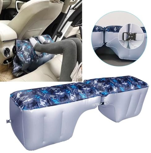 Matelas pneumatique de voiture – Siège arrière de lit de voiture, matelas de couchage gonflable pour voiture | Coussin d'écart de voiture, coussin de pied intérieur de voiture arrière, matelas de cous