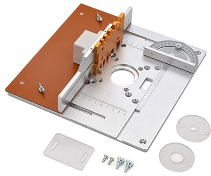 Tavolo fresatrice Tavola For Fresatura In Alluminio Piastra Di Inserimento Piastra Elettrica For Fresatura Del Legno Con Set Di Guide For Mitratrice Banco Da Lavoro For Da Tavolo Per motori, macchine