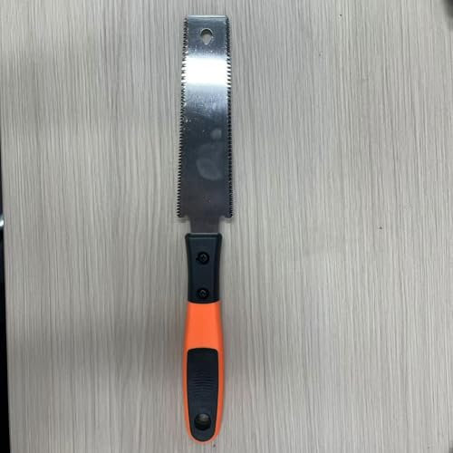 Sega giapponese per Legno, Seghetto Manuale Piccola con Lama a dOppio Taglio, Impugnatura Antiscivolo in Acciaio al Carbonio, Perfetta per Falegnameria e fai da te SURFOU