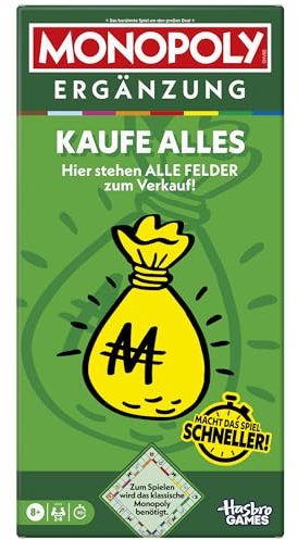 Monopoly ERGÄNZUNG Kaufe Alles (zum Spielen Wird das Klassische Monopoly benötigt) - Deutsche Fassung