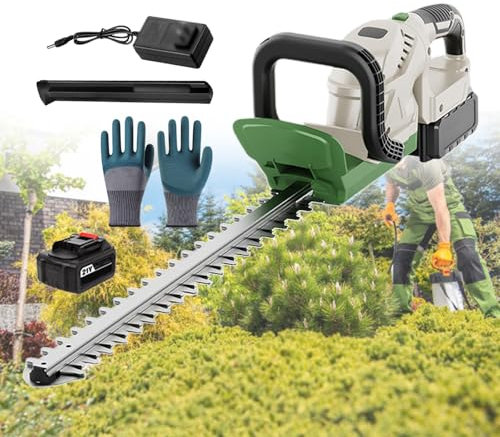 pealiritansemen Cortasetos Eléctrico De 200 W, Tijeras Cortasetos Manuales, con Batería Y Cargador, Soporte De Mango con Rotación De 90 Grados, con Pantalla De Potencia, Cortasetos,1battery