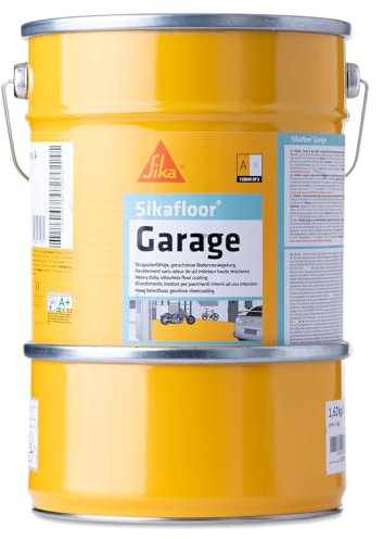 SIKA – Epoxidharz Bodenbeschichtung – Sikafloor Garage, Kieselgrau (RAL7032) – Für Garagenböden, Keller, Hobbyräume – beständig und geruchsneutral – 6 kg