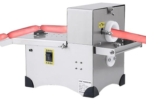 Sausage Tying Machine Stainless Steel Electric Sausage Linker Commercial Binding Stuffer with 2 Modes, Max Diameter 50mm, Perfect for Meat Processing and Sausage Making