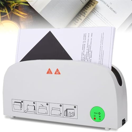 STWBHW Elektrischer Heißschmelz-Buchbinder, A4-Thermobindegerät, Buchkanten-Bindeset, mit 33 mm maximaler Bindestärke, 1-Minuten-Schnellbindung for Fotoalben, Dokumente und Berichte