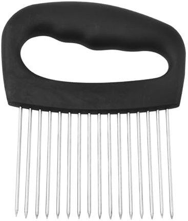 Cortador de Cebolla para Rebanadas Finas,Soporte para Cortador de Verduras - Herramienta Manual de Cocina en Acero Inoxidable para Picar y Rebanar Verduras Aguacate Patata y Carne