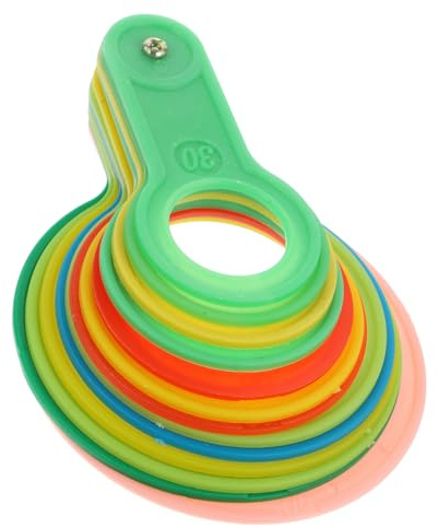 Anillos Medidores de Frutas 1 Juego Plástico para Naranjas 30-90mm | Cazos Medidores, Herramienta Medicion Diametro Frutas, Medida para Fruta y Anillero Medidor Color Aleatorio