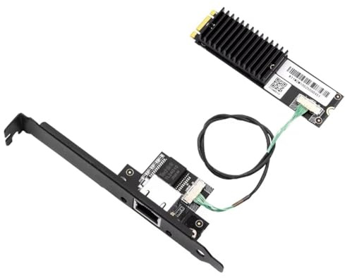 Agwuoetr 10Gbps AQC113 M.2 B+M to RJ45 Network Card Ethernet Adapter Single-Port LAN Controller Card for Desktop PC Server
