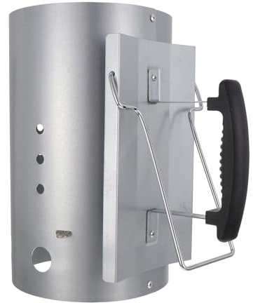 JOINPAYA Barbecue Accendifuoco Impugnatura in Nylon Accensione Rapida e Uniforme per Carbonella Strumento Esterno per BBQ e Grill Avviatore Ciminiera per Campeggio e Giardino