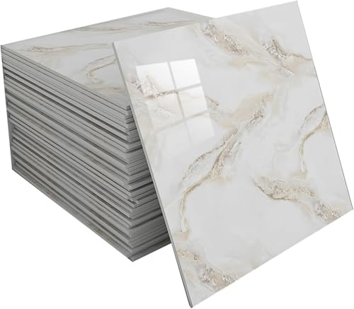 Carrelage Mural Autocollant, 30 X Cm, Effet Marbre, Panneaux Muraux De Douche Étanches En PVC, Crédence For Cuisine Et Salle Bain(D,70 tiles)