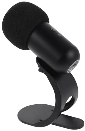 BESPORTBLE USB Karaoke Mikrofon mit Rauschunterdrückung Kleiner Tischmikrofon für Streaming Undpc mit Stummschalttaste Kabelgebunden Kompatibel für Studioaufnahmen und Online Auftritte