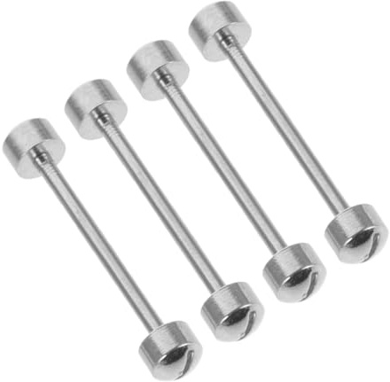 UPKOCH Varilla de Tubo de Tornillo de Correa de Reloj de Acero 4piezas | Plata, Conexión Segura para Correa y Reloj, Uso Personal en Mantenimiento y Reparación