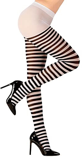 W WIDMANN MILANO Party Fashion - Medias, rayas, 70 DEN, Halloween, disfraces