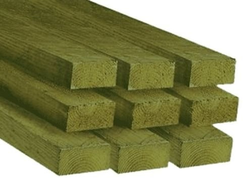4 X 2 Timber (47 X 100MM) C16 Sawn Treated Timber 4.8MTR - Pack of 6