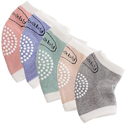 Yuccer Knieschoner Baby Krabbeln, Anti-Rutsch Krabbelhilfe für Babys Unisex Baumwolle Knieschützer Baby | Unisex Baumwolle Knieschützer Baby