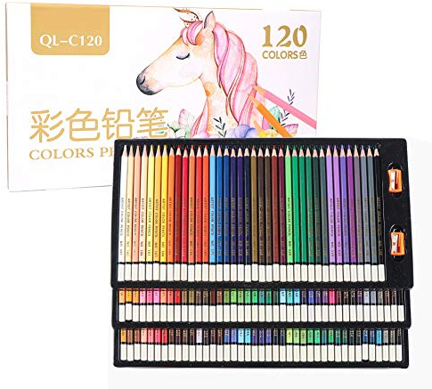 120 Lápiz de color diferente Artista Pintores Bosquejo Arte ambiental Color aceitoso Pintura con plomo Lápiz Suministros para estudiantes