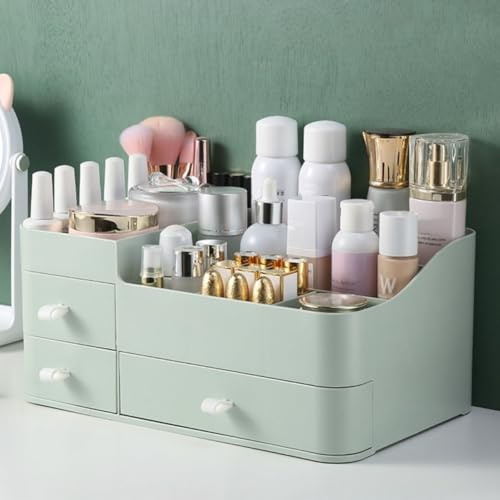 MIUOPUR Make-up-Organizer für Schminktisch, große Kapazität, Schreibtisch-Organizer mit Schubladen für Kosmetik, Lippenstifte, Schmuck, Nagelpflege, Hautpflege, ideal für Schlafzimmer und Badezimmer,