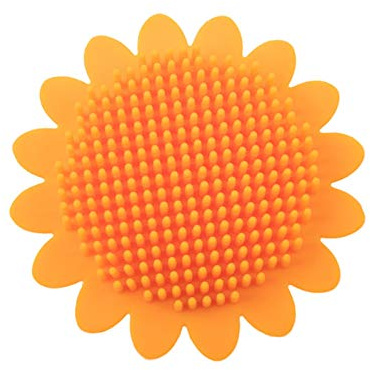 libelyef Baby-Haar-Kopfhaut-Massagegerät,hautfreundliche Weiche Manuelle Kopfhaut-Massage Silikon-Duschbürste,Sonnenblumen-Look Ziehen Aufmerksamkeit Ihres Babys Auf Sich