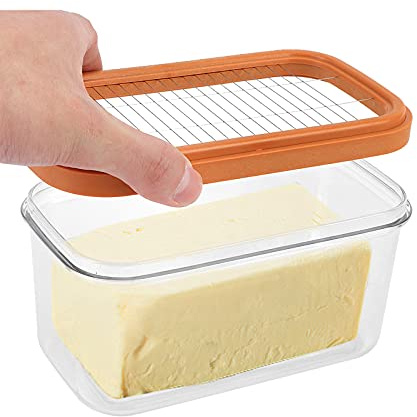 Beurrier avec couvercle et filet pour coupe-beurre, boîte à beurre couverte