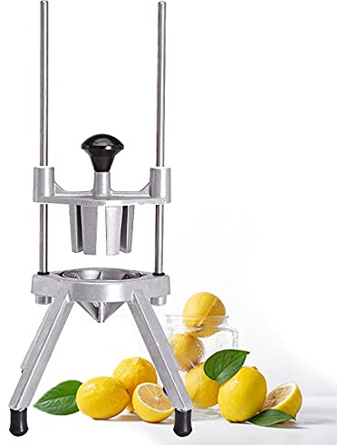 Commerciale Taglia Mela a Spicchi, Taglia Frutta e Verdura Multifunzione, Tagliafrutta con Lama in Acciaio Inox, 6 Cunei/8 Cunei, Affettatrice Professionali Rapida per Frutta (Taglia : 6 Section)