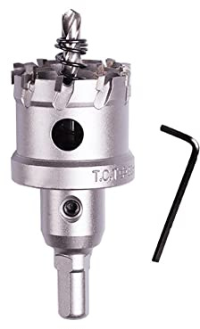 SYDARSYN Scie Cloche en Alliage de Carbure TCT 38mm Foret de Scie Trépan pour Acier Inoxydable Métal Foret Perçage Trou