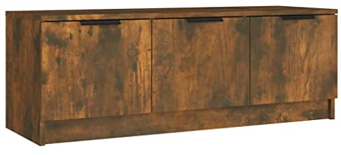 vidaXL Mueble de TV Armario Aparador Auxiliar Equipos Música Consola para Hogar Soporte Videoconsolas Madera Contrachapada Color Roble