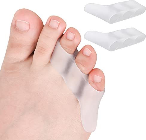 DYKOOK 6PCS Pinky Toe Separator Bunionette Corrector Sup Soft Gel Little Toe Straightener for Overlapping Toe Tailors Bunion Corrector for Foot Pain Relief, Protecting Calluses,Blisters,Corns