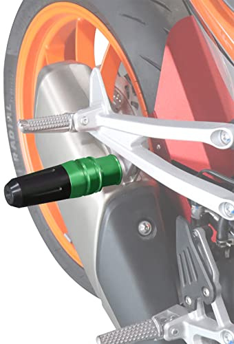 HAONEL Universal Rear Frame Sliders CNC Aluminum Compatible with Z900 Z650 Z900RS Ninja 400 650 1000 ZX10R ZX6R ZX12R Z800 Z750 Z125 Z400 Z300 Motorcycle Fairing Protection Crash Pad