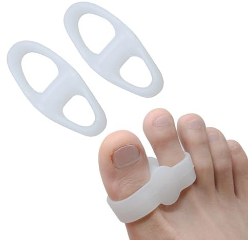 Yianyal Écarteurs d'orteils en silicone - Correcteur d'orteils portable en marteau - Lisseur souple pour soulager les orteils en marteau, éviter les frottements, soulager la pression