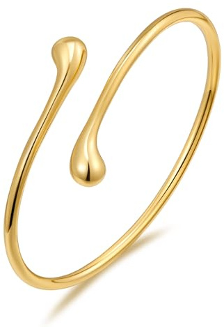 LILIE&WHITE Armband Verstellbares Damen-Armband in Gold – Elegantes Design mit Schiebemechanismus, Stilvoller Armschmuck für Alltag und besondere Anlässe