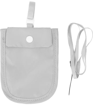 Sonew Versteckte BH-Geldbörse, wasserdichte Reise-Geheimtasche, Schlüsselband für Kreditkarten, Geeignet für Alle BH-Größen, Maschinenwaschbar, (Grey)